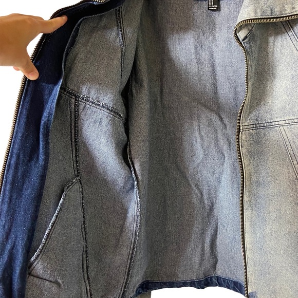 Forever 21 Denim Jacket Men Size Medium - Picture 4 of 12